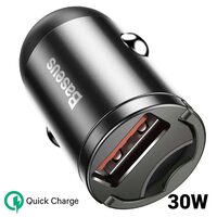 Incarcator Auto Port USB Baseus Tiny Star Mini Quick Charge Gray
