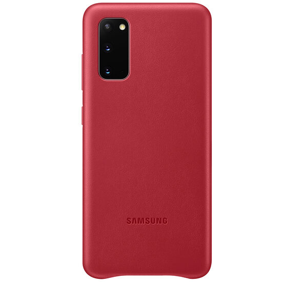 Husa Originala Samsung Galaxy S20 Leather Cover Red