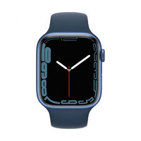 Apple Watch 7, GPS, Carcasa Blue Aluminium 45mm, Abyss Blue Sport Band