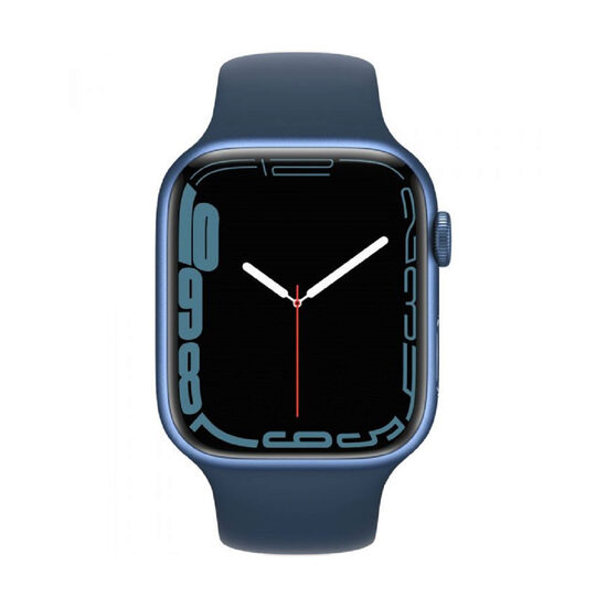 Apple Watch 7, GPS, Carcasa Blue Aluminium 45mm, Abyss Blue Sport Band