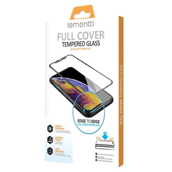 Folie Samsung Galaxy A71 Lemontti Sticla Full Fit Black