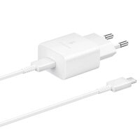 Set Incarcator Retea Samsung Original cu cablu Type-C ,15W, White