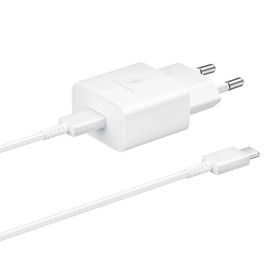 Set Incarcator Retea Samsung Original cu cablu Type-C ,15W, White