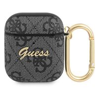 Husa Airpods Generation 1/2 Guess 4G Script Logo Gri