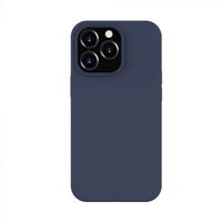 Husa iPhone 14 Lemontti Liquid Silicon MagCharge Dark Blue