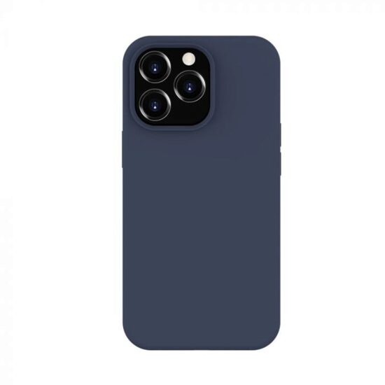 Husa iPhone 14 Lemontti Liquid Silicon MagCharge Dark Blue