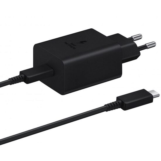 Set Incarcator Retea Samsung  Original cu cablu Type-C ,Fast Charger 45W,Black 
