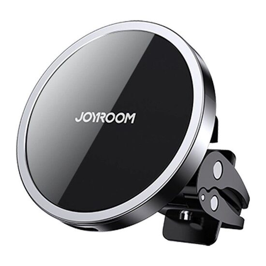 Suport Auto Magnetic cu incarcare Wireless Joyroom, MagSafe, rotatie 360 grade + Cablu Type-C Negru