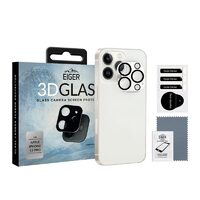 Folie Camera iPhone 13 Pro Eiger 3D Glass Clear Black
