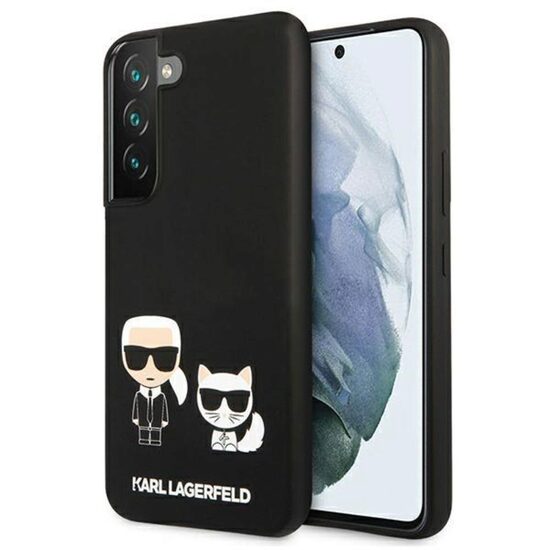 Husa Samsung Galaxy S22 Plus Karl Lagerfeld Silicon Karl & Choupette Negru