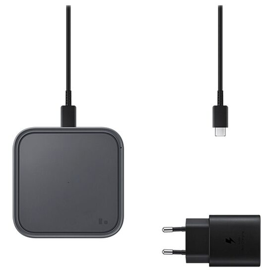 Incarcator Original Pad Wireless Samsung 15W cu incarcare rapida Negru (incarcator priza si cablu in