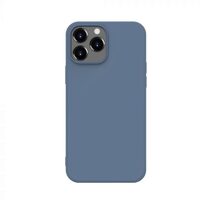 Husa iPhone 14 Pro Max Lemontti Silicon Soft Slim Lavender Gray