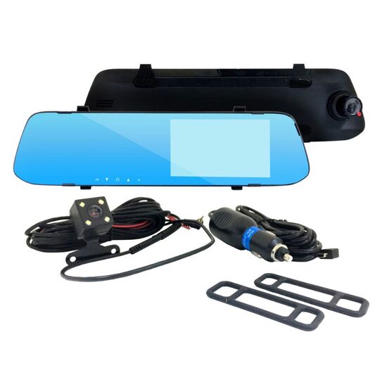 Camera Auto OEM Slim Design Dash cu oglinda (1080p, 32 Gb, unghi 140 grade)