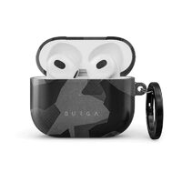 Husa Airpods 3 Burga Hard Shell Night Black Camo