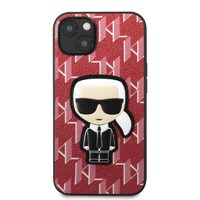 Husa iPhone 13 Karl Lagerfeld Monogram Ikonik Rosu