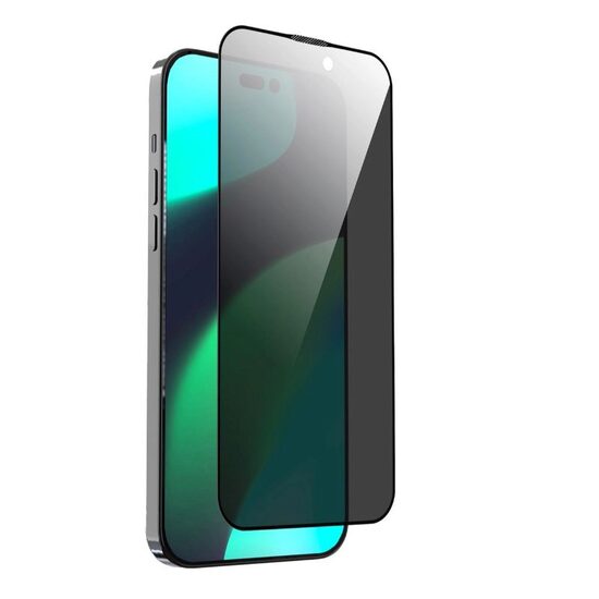 Folie Sticla iPhone 14 Plus / iPhone 13 Pro Max Devia Van Series Full Screen Privacy Twice Black