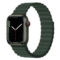 Curea Apple Watch 42mm / 44mm / 45mm Devia Deluxe Series Sport 3 Silicone Magnet Sequoia Green