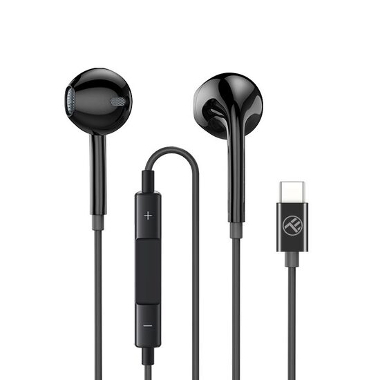 Casti In-Ear Type-C Tellur Basic Urbs, microfon, Negru