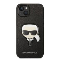 Husa iPhone 14 Plus Karl Lagerfeld Saffiano Karl's Head Black