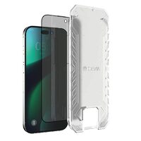Folie Sticla iPhone 14 Plus / iPhone 13 Pro Max Devia Van Series Full Privacy, cu kit montare, Black