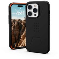 Husa iPhone 14 Pro UAG Civilian Magsafe Black, military drop tested