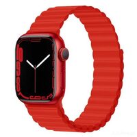 Curea Apple Watch 38mm / 40mm / 41mm Devia Deluxe Series Sport 3 Silicone Magnet Red