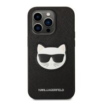 Husa iPhone 14 Pro Karl Lagerfeld Saffiano Choupette Head Black