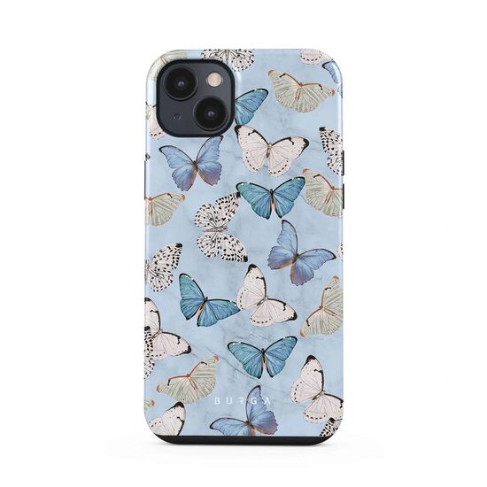 Husa iPhone 14 Burga Dual Layer Give Me Butterflies