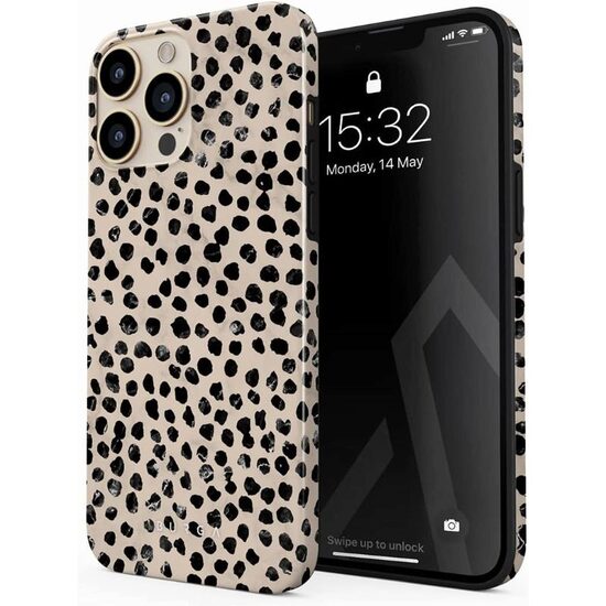 Husa iPhone 14 Pro Max Burga Dual Layer Almond Latte