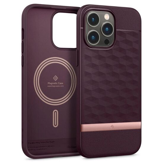 Husa iPhone 14 Pro Max Spigen Caseology Parallax MagSafe Burgundy