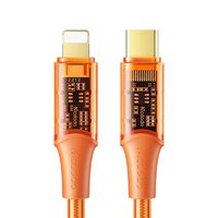 Cablu Mcdodo Amber Series Fast Charging Type-C la Lightning ,36W, 1,2m Orange