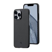 Husa iPhone 14 Pro Max Pitaka MagEZ 3 Aramida 600D, MagSafe Negru / Gri