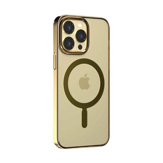 Husa iPhone 14 Plus Devia Glimmer Series Magnetic Gold
