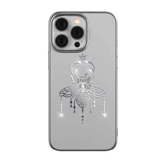 Husa cu Cristale Swarovski iPhone 14 Pro Max Devia Summer Series Protective Silver