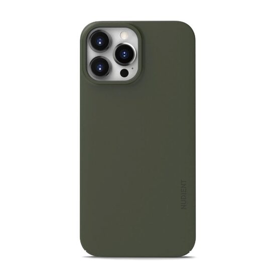 Husa iPhone 13 Pro Max Nudient Thin, MagSafe, Kaki
