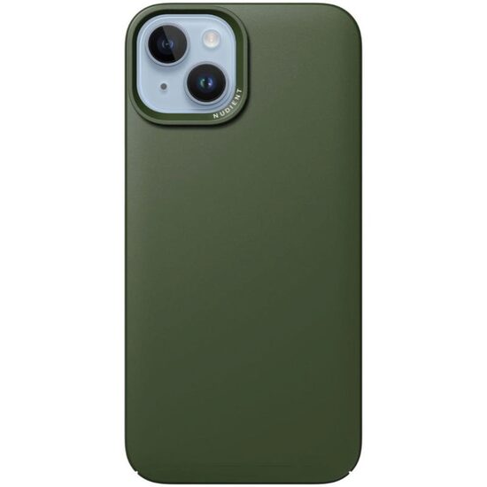 Husa iPhone 14 Nudient Thin, MagSafe, Kaki