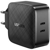 Ugreen Incarcator Priza Quick Charger 65W, 2 x USB Type-C 5V/3A, Negru- T.Verde 0.75 lei/buc