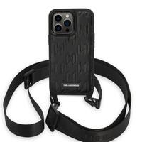 Karl Lagerfeld Husa Monogram Crossbody iPhone 14 Pro Max Negru