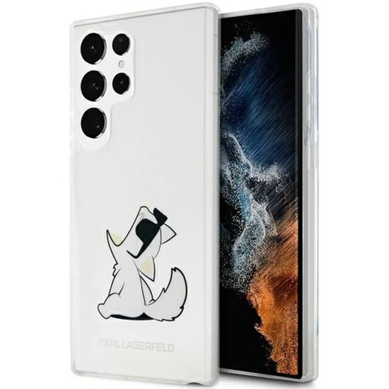 Karl Lagerfeld Husa Choupette Eat Samsung Galaxy S23 Ultra Transparent