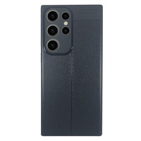 Devia Husa Leather Texture Shockproof Samsung Galaxy S23 Ultra Negru