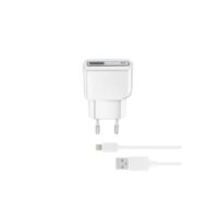 Set Incarcator Retea Cellularline QC 3.0 10W+Cablu Date Lightning 1m Alb