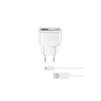 Set Incarcator Retea Cellularline QC 3.0 10W+Cablu Date Micro Usb 1m Alb