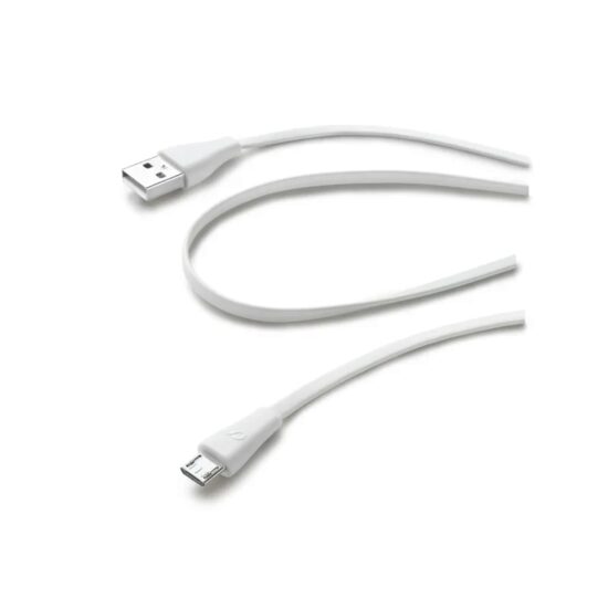 Cablu Date Micro Usb Cellularline USBDATACMICROUSBW  Negru