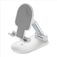 Suport Celullarline Universal Birou Alb pentru Telefon sau Tableta