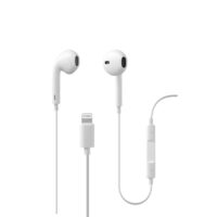 Casti cu Fir Cellularline Swan Microfon cu Input Lightning Alb