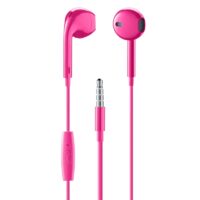 Casti cu Fir Cellularline Capsule Microfon Jack 3.5mm Roz