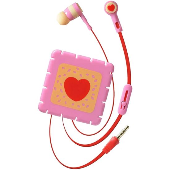 Casti cu Fir Cellularline Cute&amp;Sweet Biscuit Microfon Jack 3.5mm