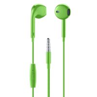 Casti cu Fir Cellularline Capsule Microfon Jack 3.5mm Verde