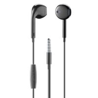 Casti cu Fir Cellularline Capsule Microfon Jack 3.5mm Negru