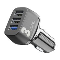 Incarcator Auto Cellularline  3xUSB   Negru